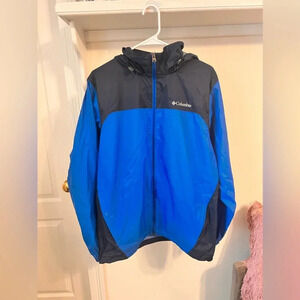 WILL NOT TAKE LESS Columbia Men's Full Zip Track Blue lightweight JACKET